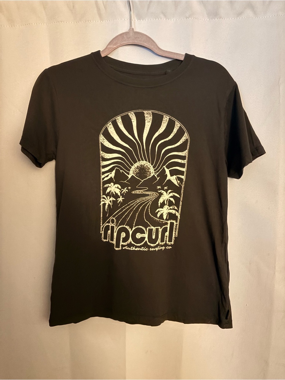 Rip Curl Black Graphic Tee - Sunrise Surf Logo